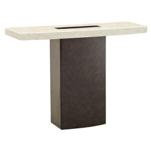 Panos Marble Console Table In Natural And Lacquer