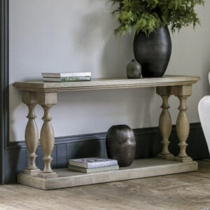 Valletta Wooden Console Table In Natural