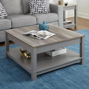 Carvers Wooden Coffee Table In Grey And Oak