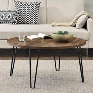 Owes Wooden Coffee Table Round In Florence Walnut