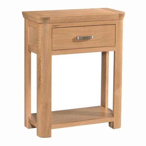 Empire Wooden Console Table With 1 Drawer In Oak