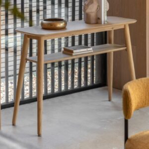 Hervey Wooden Console Table In Natural