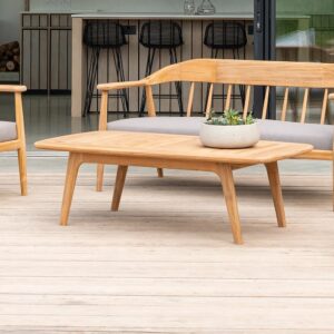 Duluth Wooden Garden Coffee Table In Natural
