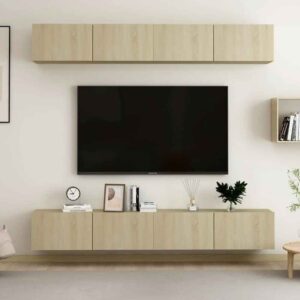 Beaufort 100cm Wooden Entertainment Unit In Sonoma Oak