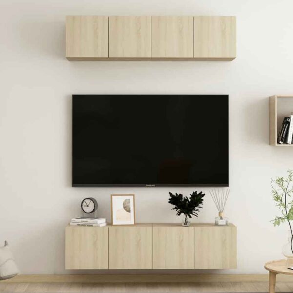 Beaufort 60cm Wooden Entertainment Unit In Sonoma Oak