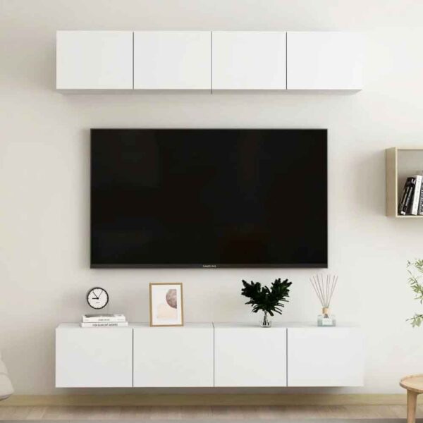 Beaufort 80cm Wooden Entertainment Unit In White