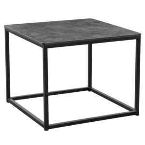 Extro Wooden Square Coffee Table In Metallic Anthracite