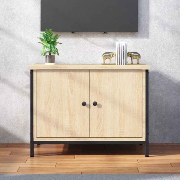 Ramona Wooden TV Stand With 2 Doors - Sonoma Oak